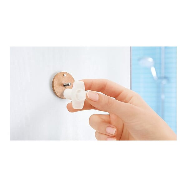 TESA - Tesa  Aluxx Panier d'angle avec plateau en aluminium chromé inoxydable, pose facile sans perçage (40203-00000-00) - large