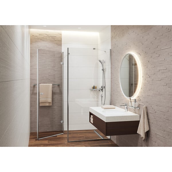 HANSGROHE - Hansgrohe AddStoris Tablette d'angle, Chrome (41741000) - large
