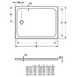 VILLEROY ET BOCH - Villeroy & Boch Lifetime Plus Receveur de douche rectangulaire 1200 x 800 x 35 mm, Antidérapant, Blanc (6223N301) - vignette
