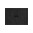 SWISS AQUA TECHNOLOGIES - Swiss Aqua Technologies B-Way Receveur de douche quart de rond 90x90cm avec siphon, en marbre coulé, Noir (SATALEK90S) - vignette