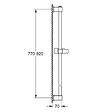 GROHE - Grohe Vitalio Universal Barre de douche 900 mm Ø 22 mm, noir mat (269612431) - vignette