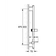 GROHE - Grohe Rainshower Smartactive Barre de douche 900mm avec curseur et support orientable, Warm Sunset (26603DA0) - vignette