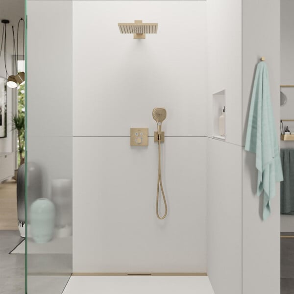 HANSGROHE - FixFit E Porter coude de raccordement, bronze brossé (26889140) - large