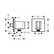 HANSGROHE - FixFit E Porter coude de raccordement, bronze brossé (26889140) - vignette
