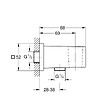 GROHE - Grohe Euphoria Cube Coude à Encastrer 1/2 Pouces, Chrome (26370000) - vignette