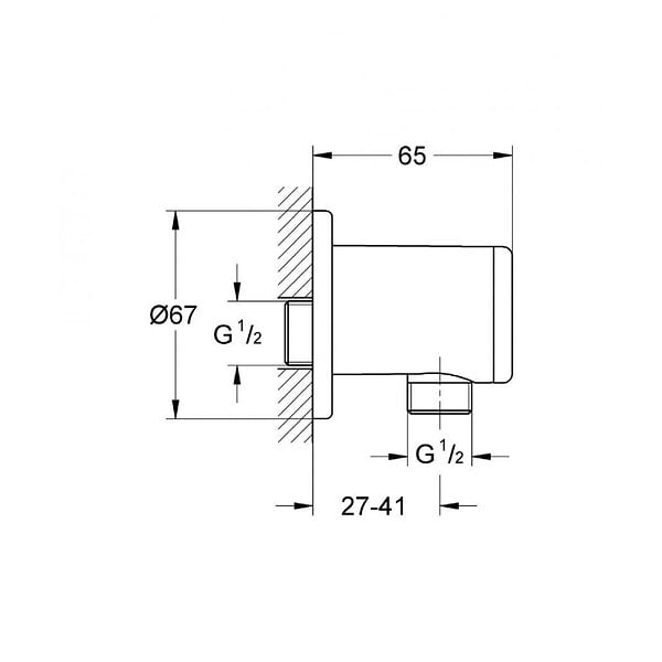 GROHE - Grohe Relexa  Coude à encastrer 1/2" (28626000) - large