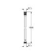 GROHE - Grohe VitalioFlex Silver Long-Life flexible de douche 150 cm, chrome (G22109000) - vignette