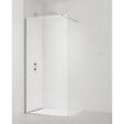 SWISS AQUA TECHNOLOGIES - Swiss Aqua Technologies Walk-in 110x200cm paroi en verre Crystal Glass®  8 mm anticalcaire, avec bras et profilés chrome brillant (SATBWI110PR) - vignette