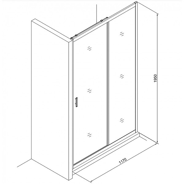 SWISS AQUA TECHNOLOGIES - Swiss Aqua Technologies Tex Set complet Porte de douche coulissante verre transparent Easy Clean, glissières silencieuses 120x195cm - large