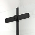SWISS AQUA TECHNOLOGIES - Swiss Aqua Technologies SK Porte de douche 80x196cm pliante anticalcaire avec profilé noir mat (SATSK80NIKAC) - vignette