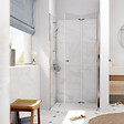 SWISS AQUA TECHNOLOGIES - Swiss Aqua Technologies SK Porte de douche 90x196cm pliante anticalcaire avec profilé chrome brillant (SATSK90) - vignette