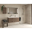 SWISS AQUA TECHNOLOGIES - Swiss Aqua Technologies Walk-in 120x200cm Paroi en verre Crystal Glass® 8 mm anticalcaire, avec bras et profilés chrome brillant (SATBWI120PR) - vignette
