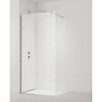 SWISS AQUA TECHNOLOGIES - Swiss Aqua Technologies Walk-in 120x200cm Paroi en verre Crystal Glass® 8 mm anticalcaire, avec bras et profilés chrome brillant (SATBWI120PR) - vignette