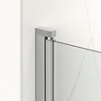 SWISS AQUA TECHNOLOGIES - Swiss Aqua Technologies Fusion ensemble porte pivotante /paroi 90x100cm anticalcaire avec profilés chrome brillant (SATFUD90S100-SET) - vignette