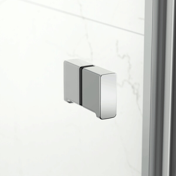 SWISS AQUA TECHNOLOGIES - Swiss Aqua Technologies SAT SK  Porte de douche acces en angle pliantes 80x90cm anticalcaire avec profilés chrome brillant (SATSK8090) - large