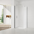 SWISS AQUA TECHNOLOGIES - Swiss Aqua Technologies Fusion ensemble porte pivotante /paroi 80x90cm anticalcaire avec profilés chrome brillant (SATFUD80S90-SET) - vignette