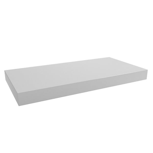 EGGER - Egger Set Naturel plan vasque 100x8x50 cm + 2 fixations porte serviette 45 cm, blanc mat (DO10050BM-FIX3) - large