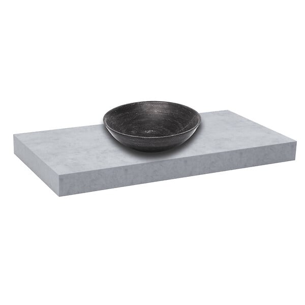 NATUREL - Naturel Plaque sous lavabo sans lavabo Naturel Dolce 120x8x50 cm tapis béton DO12050BE - large