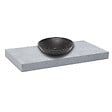 NATUREL - Naturel Plaque sous lavabo sans lavabo Naturel Dolce 120x8x50 cm tapis béton DO12050BE - vignette