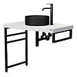 NATUREL - Naturel Accessoires support Naturel Dolce 45x14x3 cm noir mat KONZOLEH45CM - vignette