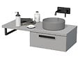 NATUREL - Naturel Accessoires support Naturel Dolce 45x14x3 cm noir mat KONZOLEH45CM - vignette
