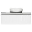 SWISS AQUA TECHNOLOGIES - Swiss Aqua Technologies Meuble de salle de bain avec comptoir en granit SAT Evolution 98x30x44,8 cm blanc mat (SATEVO100WMZ) - vignette
