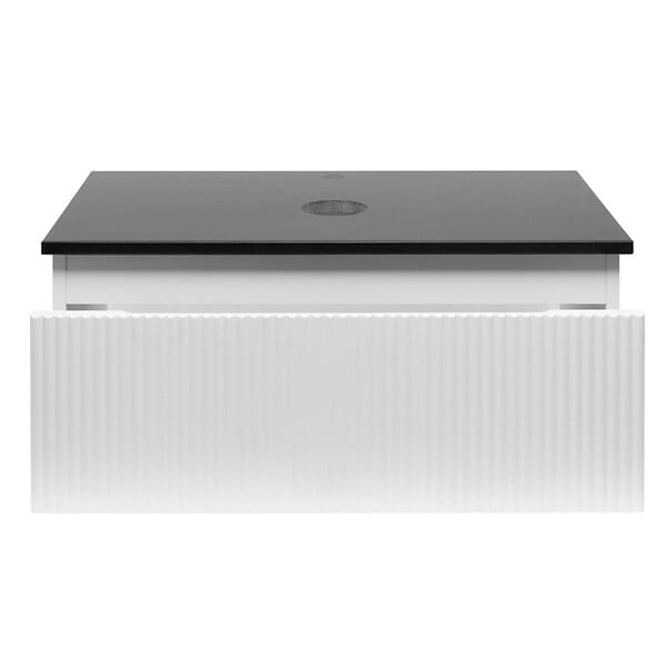 SWISS AQUA TECHNOLOGIES - Swiss Aqua Technologies Meuble de salle de bain avec comptoir en granit SAT Evolution 98x30x44,8 cm blanc mat (SATEVO100WMZ) - large