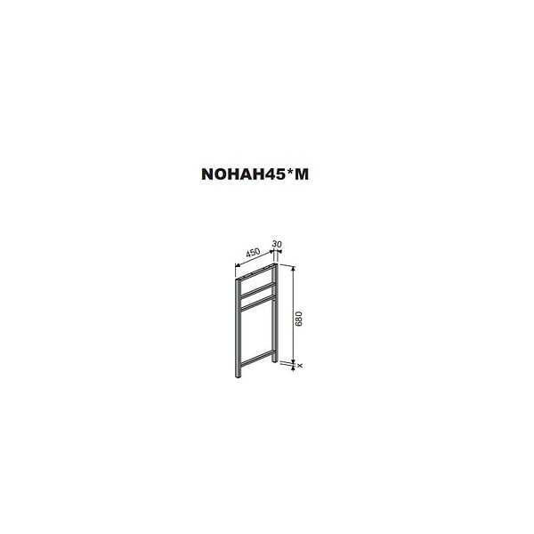NATUREL - Naturel Accessoires pied sous plaque Naturel Dolce 45x68x3 cm blanc mat NOHAH45BM - large