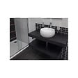 NATUREL - Naturel Plaque sous lavabo sans lavabo Naturel Dolce 90x8x50 cm noir mat DO9050BL - vignette