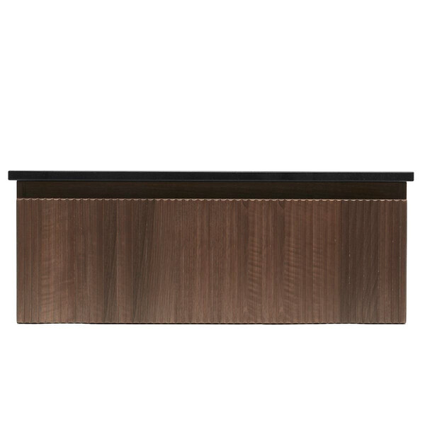 SWISS AQUA TECHNOLOGIES - Swiss Aqua Technologies Meuble de salle de bain avec comptoir en pierre artificielle SAT Evolution 98x30x44,8 cm noyer mat (SATEVO100NATK) - large
