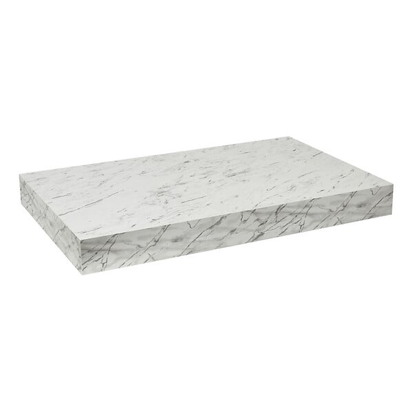 EGGER - Egger Naturel plan vasque 83,5x8x50 cm, blanc effet marbre (DO8050MCB) - large