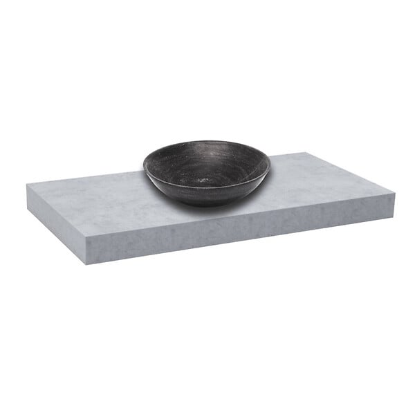NATUREL - Naturel Dolce plan vasque 100x8x50 cm, béton mat (DO10050BE) - large