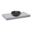 NATUREL - Naturel Dolce plan vasque 100x8x50 cm, béton mat (DO10050BE) - vignette