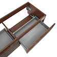 SWISS AQUA TECHNOLOGIES - Swiss Aqua Technologies Meuble de salle de bain avec comptoir en pierre artificielle SAT Evolution 118x30x44,8 cm noyer mat (SATEVO120NATK) - vignette