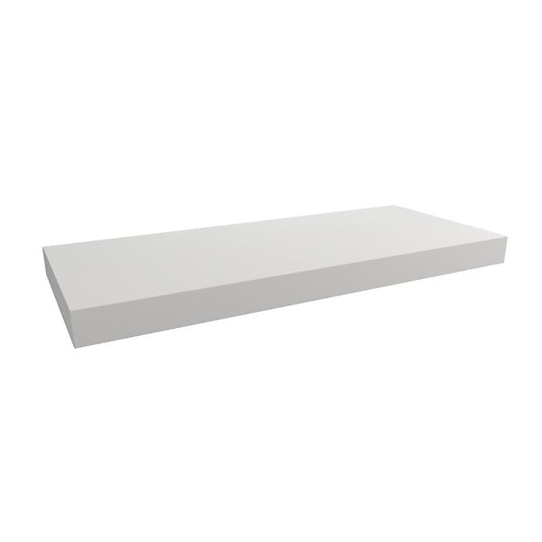 EGGER - Egger Set Naturel plan vasque 120x8x50 cm + 2 fixations porte serviette 45 cm, blanc mat (DO12050BM-FIX3) - large