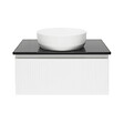 SWISS AQUA TECHNOLOGIES - Swiss Aqua Technologies Meuble de salle de bain avec comptoir en pierre artificielle SAT Evolution 78x30x44,8 cm blanc mat (SATEVO80WMTK) - vignette