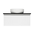 SWISS AQUA TECHNOLOGIES - Swiss Aqua Technologies Meuble de salle de bain avec comptoir en pierre artificielle SAT Evolution 78x30x44,8 cm blanc mat (SATEVO80WMTK) - vignette