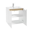 NATUREL - Naturel Meuble de salle de bain avec lavabo Naturel Stilla 60x60x45 cm blanc (STILLAD06033U1) - vignette