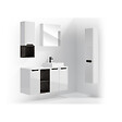 NATUREL - Naturel Meuble de salle de bain avec lavabo Naturel Stilla 60x60x45 cm blanc (STILLAD06033U1) - vignette