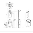 VITRA - Vitra  Mia ensemble meuble 39x61x28 cm avec miroir, lavabo et éclairage LED, Cordoba (MIASET40C) - vignette