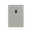 SWISS AQUA TECHNOLOGIES - Swiss Aqua Technologies Alek Receveur de douche rectangulaire 120x90cm avec siphon, en marbre coulé, Gris (SATALEK12090S-S) - vignette