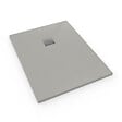 SWISS AQUA TECHNOLOGIES - Swiss Aqua Technologies Alek Receveur de douche rectangulaire 120x90cm avec siphon, en marbre coulé, Gris (SATALEK12090S-S) - vignette