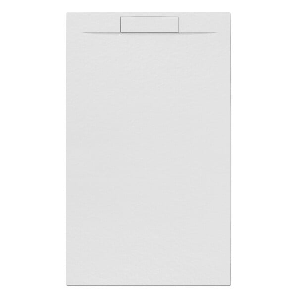 SWISS AQUA TECHNOLOGIES - Swiss Aqua Technologies Fusion Receveur de douche 120x80cm en marbre coulé, Blanc (SATFU12080BL) - large