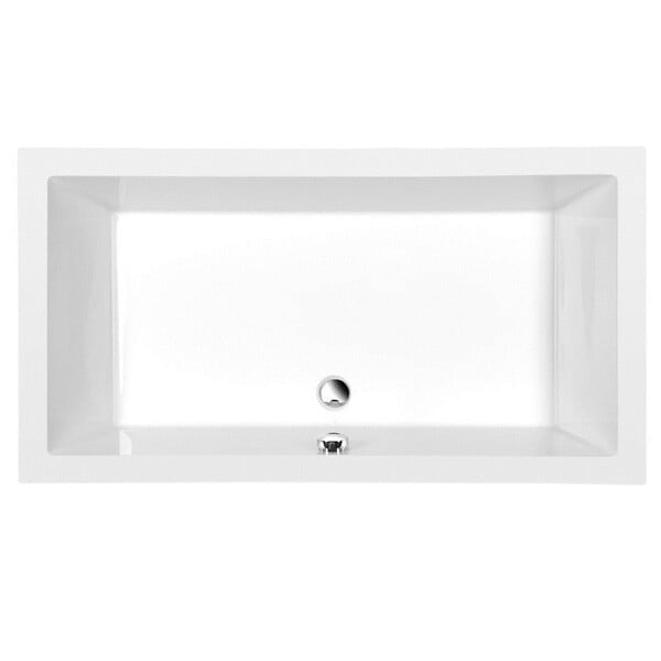 POLYSAN - Polysan Deep 110x75x26 cm baignoire rectangulaire en acrylique, sans pieds, blanc (72883) - large