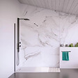 SWISS AQUA TECHNOLOGIES - Swiss Aqua Technologies Fusion Receveur de douche 160x90cm en marbre coulé avec siphon, Blanc (SATFU16090BL-S) - vignette