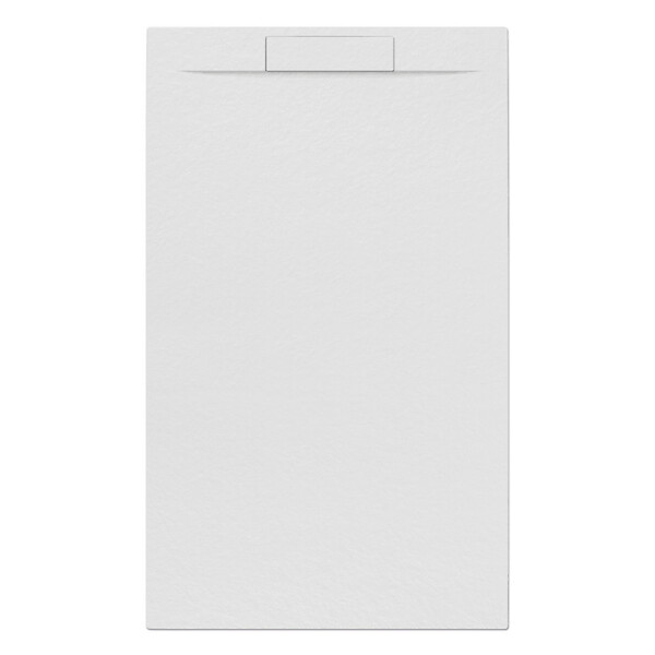 SWISS AQUA TECHNOLOGIES - Swiss Aqua Technologies Fusion Receveur de douche 160x90cm en marbre coulé, Blanc (SATFU16090BL) - large
