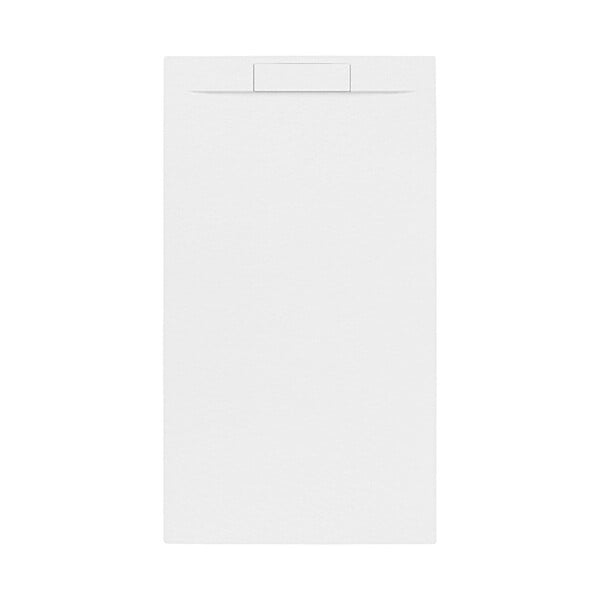 SWISS AQUA TECHNOLOGIES - Swiss Aqua Technologies Fusion Receveur de douche 120x90cm en marbre coulé avec siphon, Blanc (SATFU12090BL-S) - large