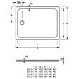 VILLEROY & BOCH - Villeroy & Boch Lifetime Plus Receveur de douche rectangulaire 1000 x 800 x 35 mm, Antidérapant, Blanc (6223J301) - vignette
