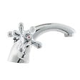 PAFFONI - Paffoni Ricordi Mélangeur de lavabo avec tirette et bonde, Design vintage, Chrome (IR075) - vignette