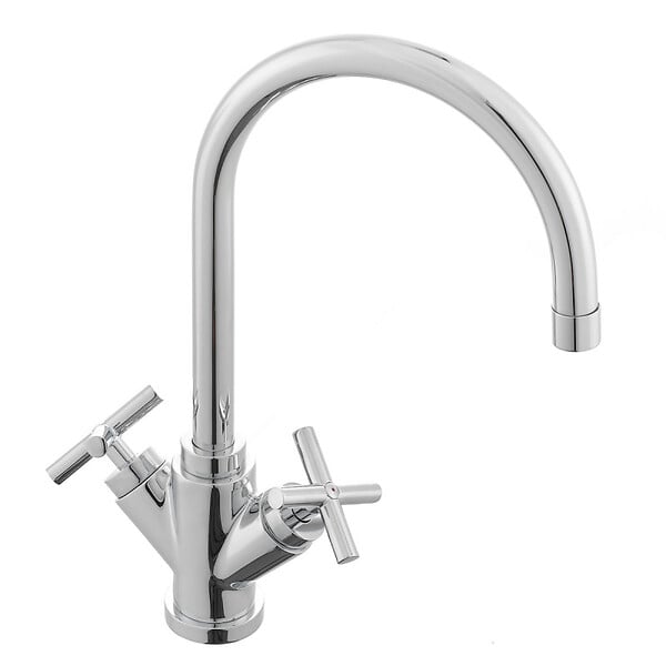 PAFFONI - Paffoni Quattro Mélangeur de lavabo XL en col de cygne, Chrome (QTV077) - large